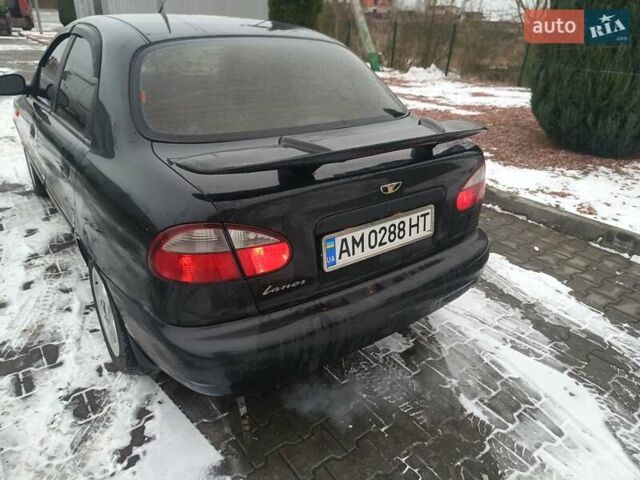 Черный Дэу Ланос, объемом двигателя 1.5 л и пробегом 220 тыс. км за 1700 $, фото 2 на Automoto.ua