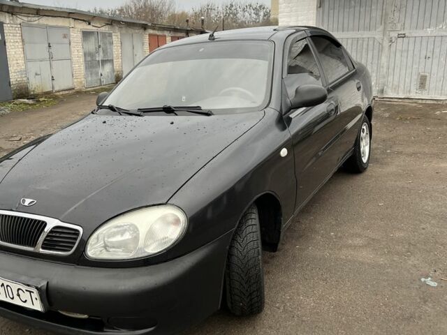 Черный Дэу Ланос, объемом двигателя 1.4 л и пробегом 108 тыс. км за 2500 $, фото 1 на Automoto.ua