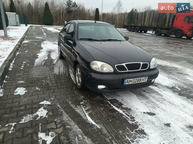 Черный Дэу Ланос, объемом двигателя 1.5 л и пробегом 220 тыс. км за 1700 $, фото 4 на Automoto.ua