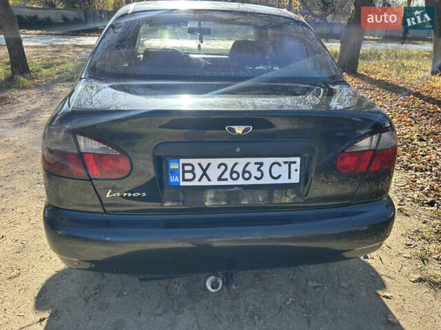 Черный Дэу Ланос, объемом двигателя 1.5 л и пробегом 152 тыс. км за 1550 $, фото 3 на Automoto.ua