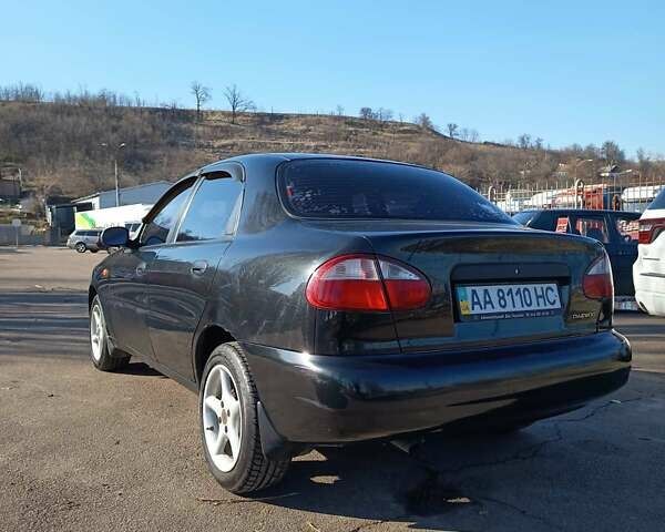 Черный Дэу Ланос, объемом двигателя 1.6 л и пробегом 145 тыс. км за 3200 $, фото 1 на Automoto.ua