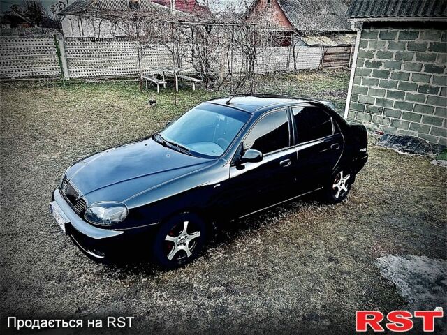 Черный Дэу Ланос, объемом двигателя 1.5 л и пробегом 213 тыс. км за 3000 $, фото 6 на Automoto.ua