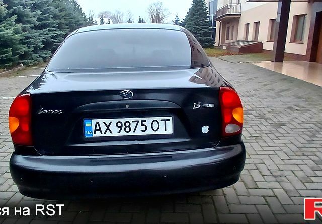 Черный Дэу Ланос, объемом двигателя 1.5 л и пробегом 170 тыс. км за 2500 $, фото 4 на Automoto.ua
