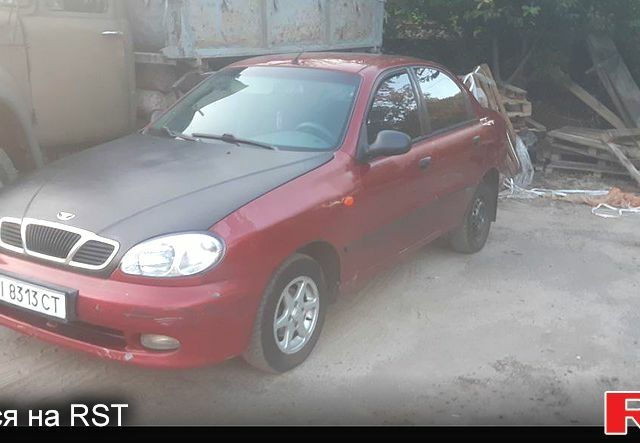 Дэу Ланос 2003 в Полтаве на Automoto.ua Красный Дэу Ланос, объемом двигателя 1.5 л и пробегом 227 тыс. км за 1600 $, фото 2 на Automoto.ua