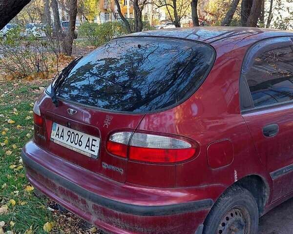 Красный Дэу Ланос, объемом двигателя 1.5 л и пробегом 139 тыс. км за 2400 $, фото 1 на Automoto.ua