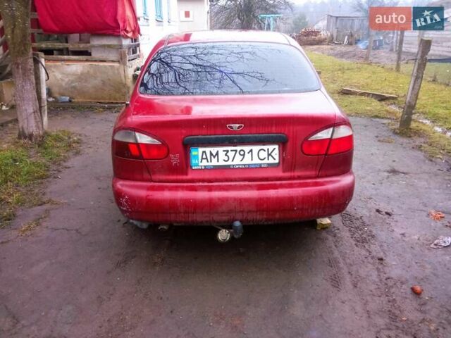 Красный Дэу Ланос, объемом двигателя 1.3 л и пробегом 226 тыс. км за 1500 $, фото 4 на Automoto.ua