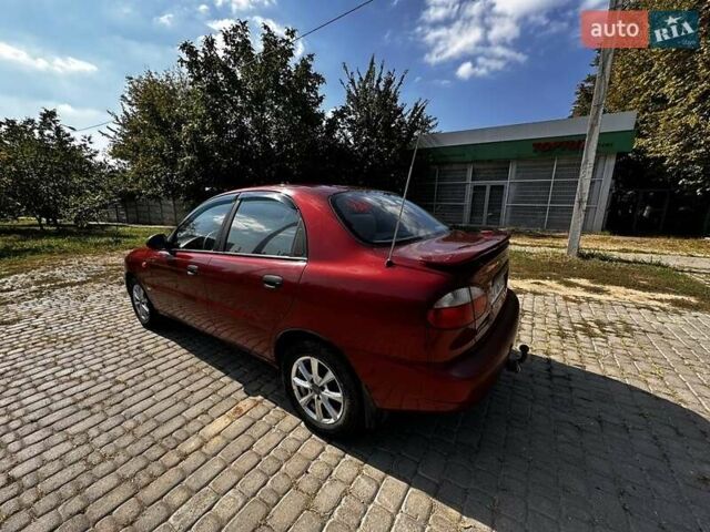 Красный Дэу Ланос, объемом двигателя 1.5 л и пробегом 326 тыс. км за 3100 $, фото 1 на Automoto.ua