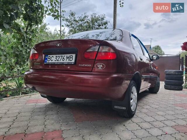 Красный Дэу Ланос, объемом двигателя 1.5 л и пробегом 157 тыс. км за 2450 $, фото 3 на Automoto.ua
