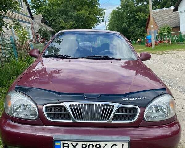 Красный Дэу Ланос, объемом двигателя 1.6 л и пробегом 222 тыс. км за 2660 $, фото 1 на Automoto.ua