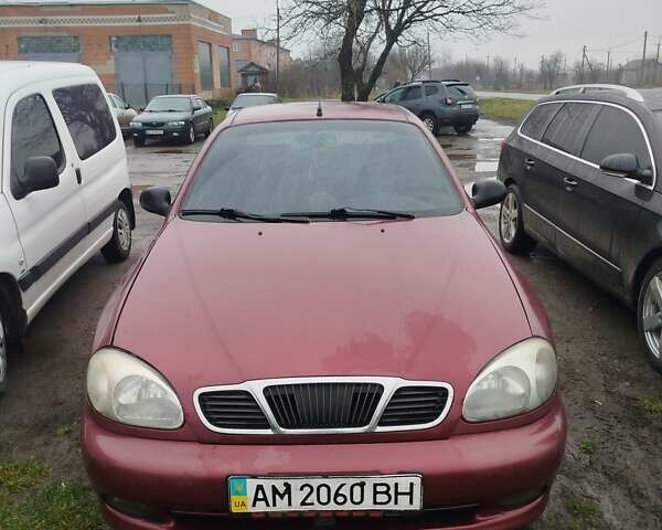 Красный Дэу Ланос, объемом двигателя 1.5 л и пробегом 245 тыс. км за 1100 $, фото 2 на Automoto.ua