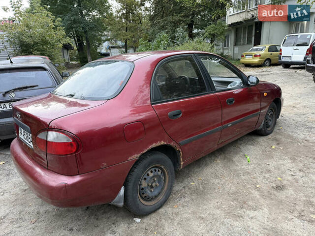 Красный Дэу Ланос, объемом двигателя 1.5 л и пробегом 375 тыс. км за 1400 $, фото 4 на Automoto.ua