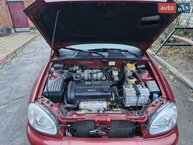 Красный Дэу Ланос, объемом двигателя 1.6 л и пробегом 163 тыс. км за 2650 $, фото 8 на Automoto.ua
