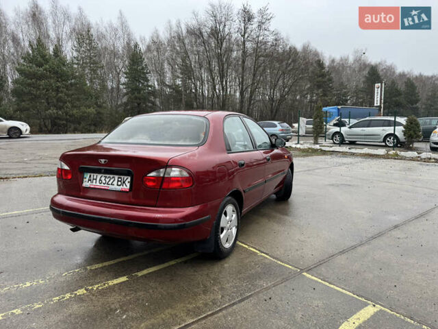 Красный Дэу Ланос, объемом двигателя 1.5 л и пробегом 310 тыс. км за 1850 $, фото 2 на Automoto.ua