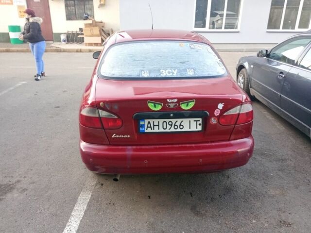 Красный Дэу Ланос, объемом двигателя 1.5 л и пробегом 175 тыс. км за 1000 $, фото 3 на Automoto.ua
