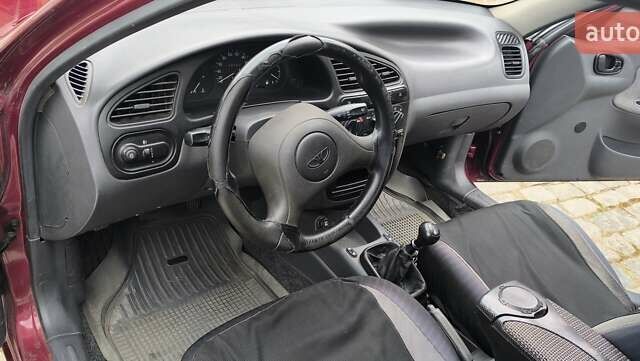 Красный Дэу Ланос, объемом двигателя 1.5 л и пробегом 128 тыс. км за 3550 $, фото 8 на Automoto.ua