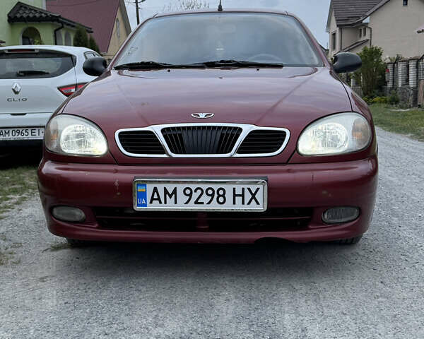 Красный Дэу Ланос, объемом двигателя 1.5 л и пробегом 283 тыс. км за 3000 $, фото 2 на Automoto.ua