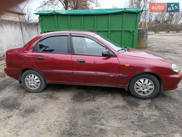 Красный Дэу Ланос, объемом двигателя 1.5 л и пробегом 224 тыс. км за 2700 $, фото 4 на Automoto.ua