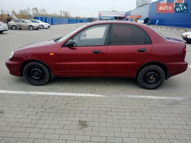 Красный Дэу Ланос, объемом двигателя 1.5 л и пробегом 322 тыс. км за 2300 $, фото 1 на Automoto.ua