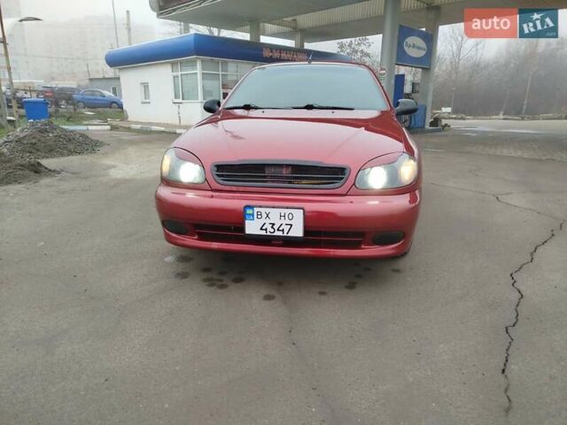 Красный Дэу Ланос, объемом двигателя 1.5 л и пробегом 199 тыс. км за 2650 $, фото 1 на Automoto.ua