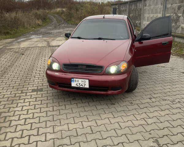 Красный Дэу Ланос, объемом двигателя 1.5 л и пробегом 399 тыс. км за 2499 $, фото 5 на Automoto.ua