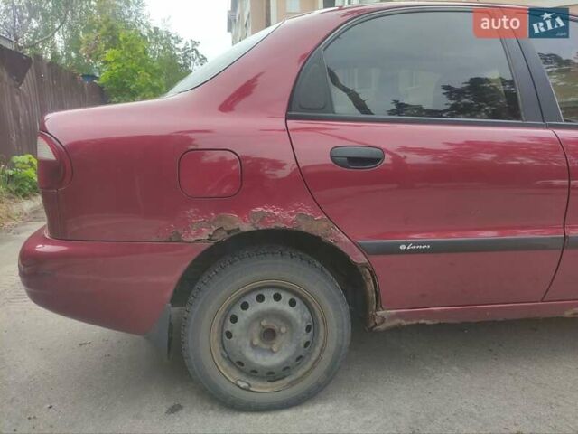 Красный Дэу Ланос, объемом двигателя 1.6 л и пробегом 186 тыс. км за 2200 $, фото 8 на Automoto.ua