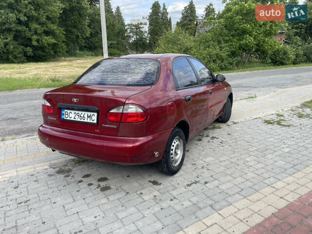 Красный Дэу Ланос, объемом двигателя 1.5 л и пробегом 250 тыс. км за 1150 $, фото 6 на Automoto.ua