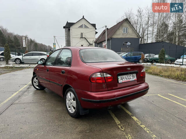 Красный Дэу Ланос, объемом двигателя 1.5 л и пробегом 310 тыс. км за 1850 $, фото 3 на Automoto.ua