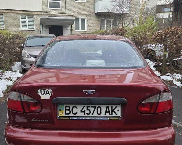 Червоний Деу Ланос, об'ємом двигуна 1.5 л та пробігом 350 тис. км за 1300 $, фото 1 на Automoto.ua