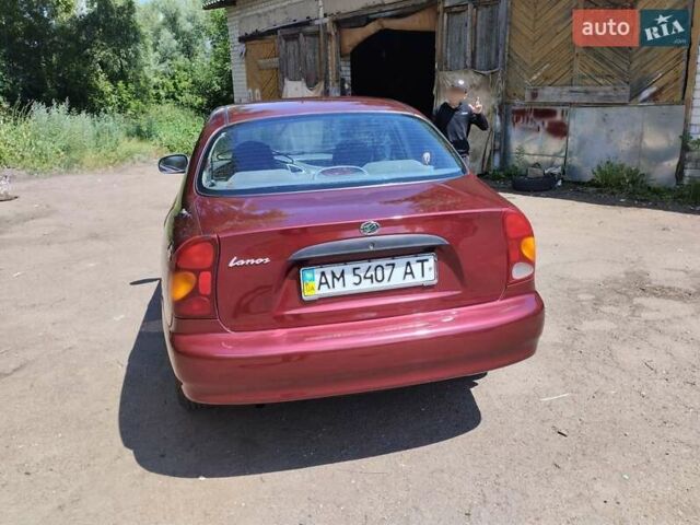 Красный Дэу Ланос, объемом двигателя 1.5 л и пробегом 255 тыс. км за 2200 $, фото 4 на Automoto.ua