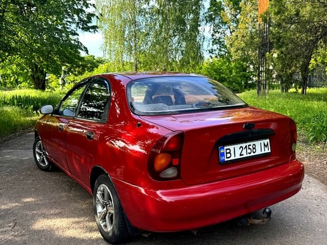 Красный Дэу Ланос, объемом двигателя 1.5 л и пробегом 250 тыс. км за 2900 $, фото 2 на Automoto.ua