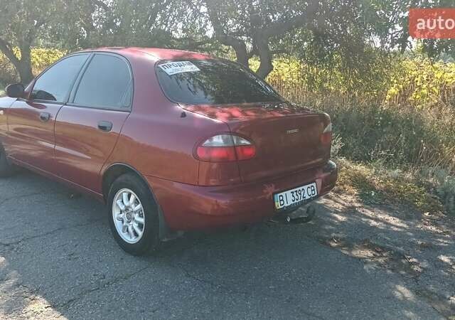 Красный Дэу Ланос, объемом двигателя 1.5 л и пробегом 150 тыс. км за 2650 $, фото 2 на Automoto.ua