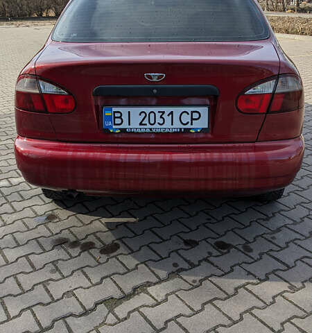 Красный Дэу Ланос, объемом двигателя 1.5 л и пробегом 135 тыс. км за 2200 $, фото 2 на Automoto.ua