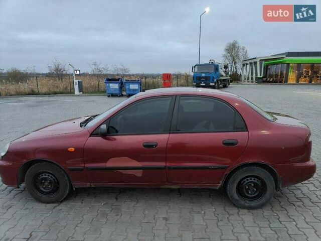 Красный Дэу Ланос, объемом двигателя 1.5 л и пробегом 275 тыс. км за 1700 $, фото 1 на Automoto.ua