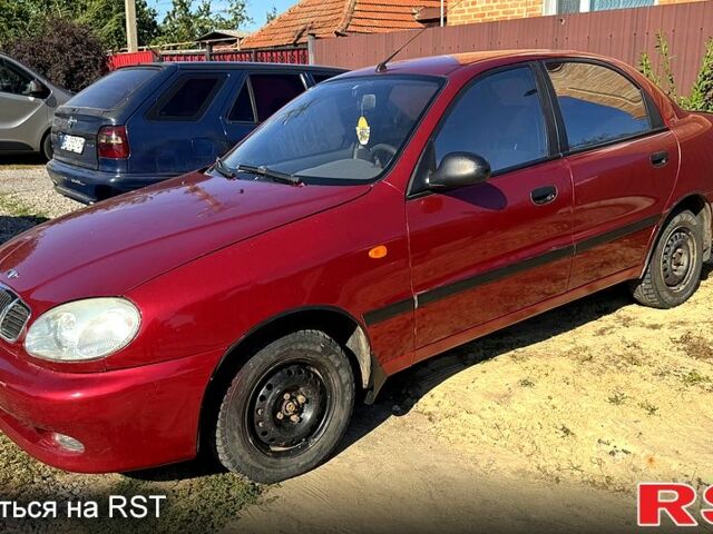 Дэу Ланос 2007 в Полтаве на Automoto.ua Красный Дэу Ланос, объемом двигателя 1.4 л и пробегом 242 тыс. км за 1500 $, фото 1 на Automoto.ua