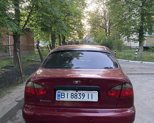 Красный Дэу Ланос, объемом двигателя 1.5 л и пробегом 240 тыс. км за 2600 $, фото 3 на Automoto.ua