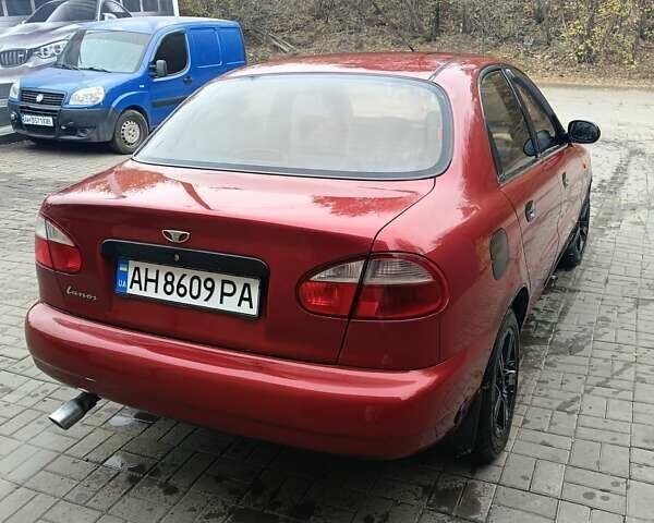 Деу Ланос 2007 у Краматорске на Automoto.ua Червоний Деу Ланос, об'ємом двигуна 1.6 л та пробігом 318 тис. км за 2500 $, фото 2 на Automoto.ua