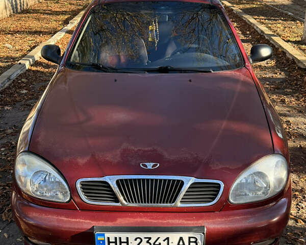 Красный Дэу Ланос, объемом двигателя 1.5 л и пробегом 195 тыс. км за 2200 $, фото 2 на Automoto.ua
