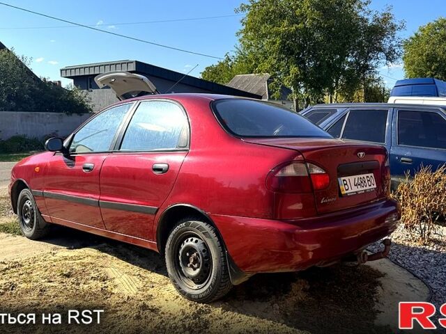 Дэу Ланос 2007 в Полтаве на Automoto.ua Красный Дэу Ланос, объемом двигателя 1.4 л и пробегом 242 тыс. км за 1500 $, фото 2 на Automoto.ua