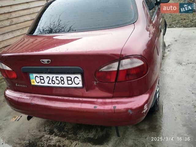 Дэу Ланос 2007 в Чернигове на Automoto.ua Красный Дэу Ланос, объемом двигателя 1.5 л и пробегом 220 тыс. км за 2000 $, фото 1 на Automoto.ua