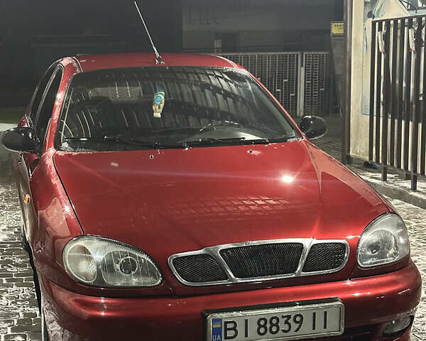 Красный Дэу Ланос, объемом двигателя 1.5 л и пробегом 240 тыс. км за 2600 $, фото 4 на Automoto.ua