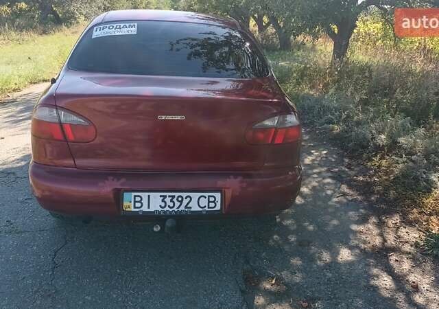 Красный Дэу Ланос, объемом двигателя 1.5 л и пробегом 150 тыс. км за 2650 $, фото 3 на Automoto.ua