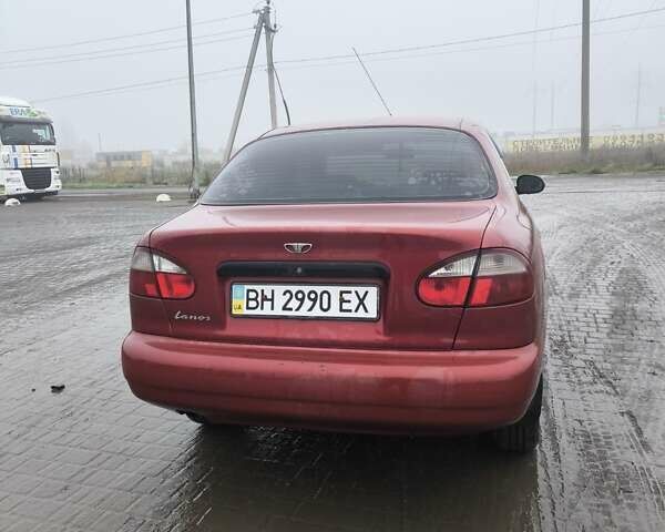 Красный Дэу Ланос, объемом двигателя 1.5 л и пробегом 305 тыс. км за 1800 $, фото 4 на Automoto.ua