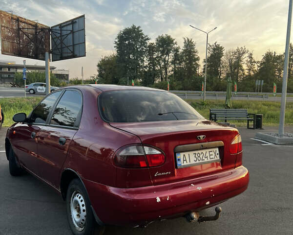 Красный Дэу Ланос, объемом двигателя 1.5 л и пробегом 175 тыс. км за 2200 $, фото 5 на Automoto.ua
