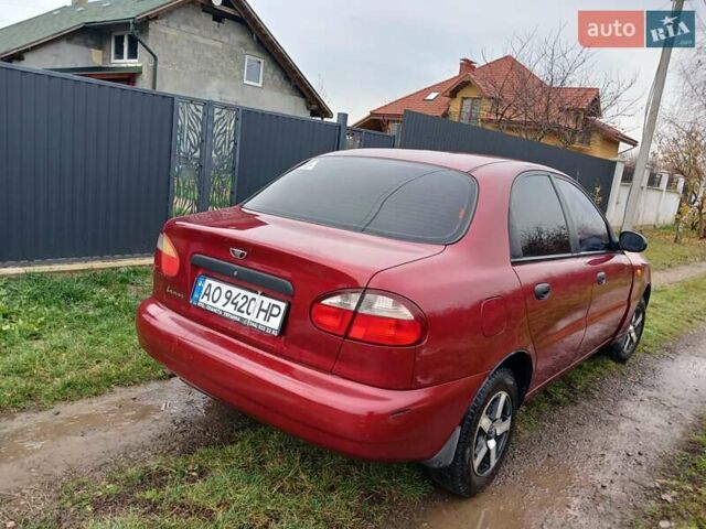 Красный Дэу Ланос, объемом двигателя 1.5 л и пробегом 289 тыс. км за 1700 $, фото 4 на Automoto.ua
