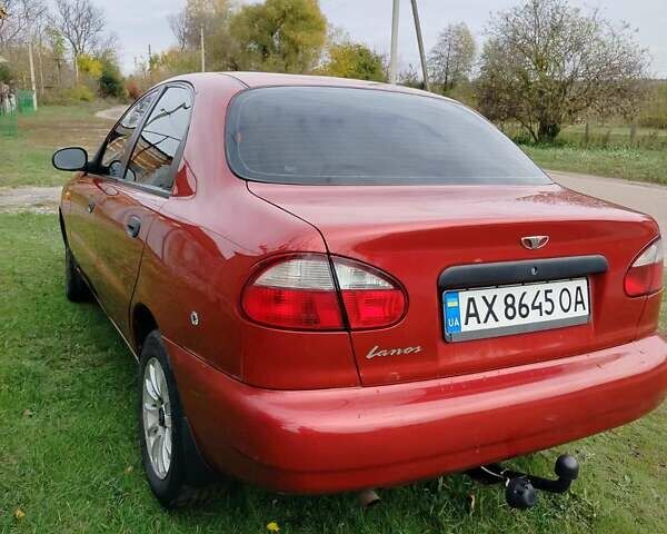 Деу Ланос 2008 у Богодухове на Automoto.ua Червоний Деу Ланос, об'ємом двигуна 1.5 л та пробігом 153 тис. км за 2600 $, фото 5 на Automoto.ua