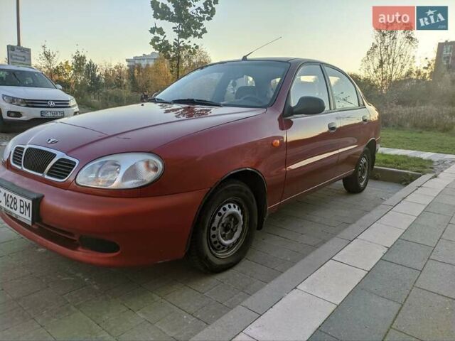 Красный Дэу Ланос, объемом двигателя 1.5 л и пробегом 132 тыс. км за 3000 $, фото 2 на Automoto.ua
