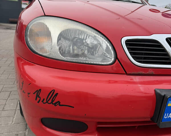 Дэу Ланос 2008 в Полтаве на Automoto.ua Красный Дэу Ланос, объемом двигателя 1.5 л и пробегом 180 тыс. км за 2100 $, фото 2 на Automoto.ua