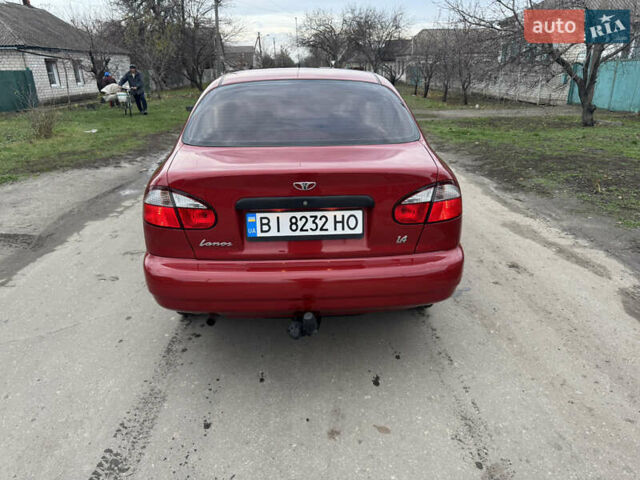 Красный Дэу Ланос, объемом двигателя 1.4 л и пробегом 44 тыс. км за 3700 $, фото 4 на Automoto.ua