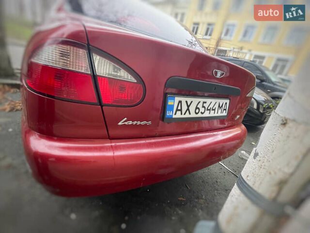 Красный Дэу Ланос, объемом двигателя 1.4 л и пробегом 201 тыс. км за 3200 $, фото 2 на Automoto.ua