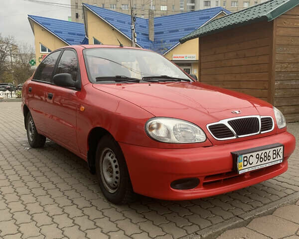 Красный Дэу Ланос, объемом двигателя 1.4 л и пробегом 73 тыс. км за 1750 $, фото 1 на Automoto.ua